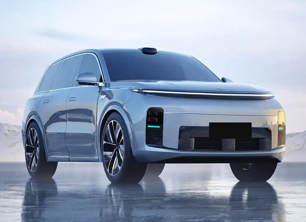 新款理想L9渲染图曝光，和现款L8等车型，设计元素有类似，配置将会更加丰富，毕竟