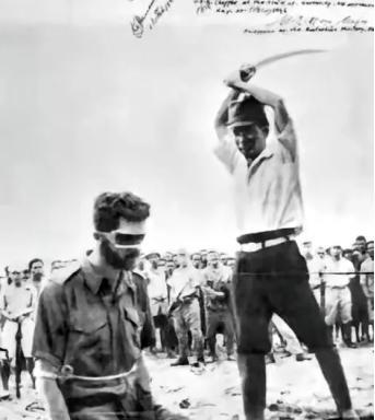☁1944年，美军在日军尸体上发现了日军挥刀斩首澳大利亚陆军中士伦纳德的照