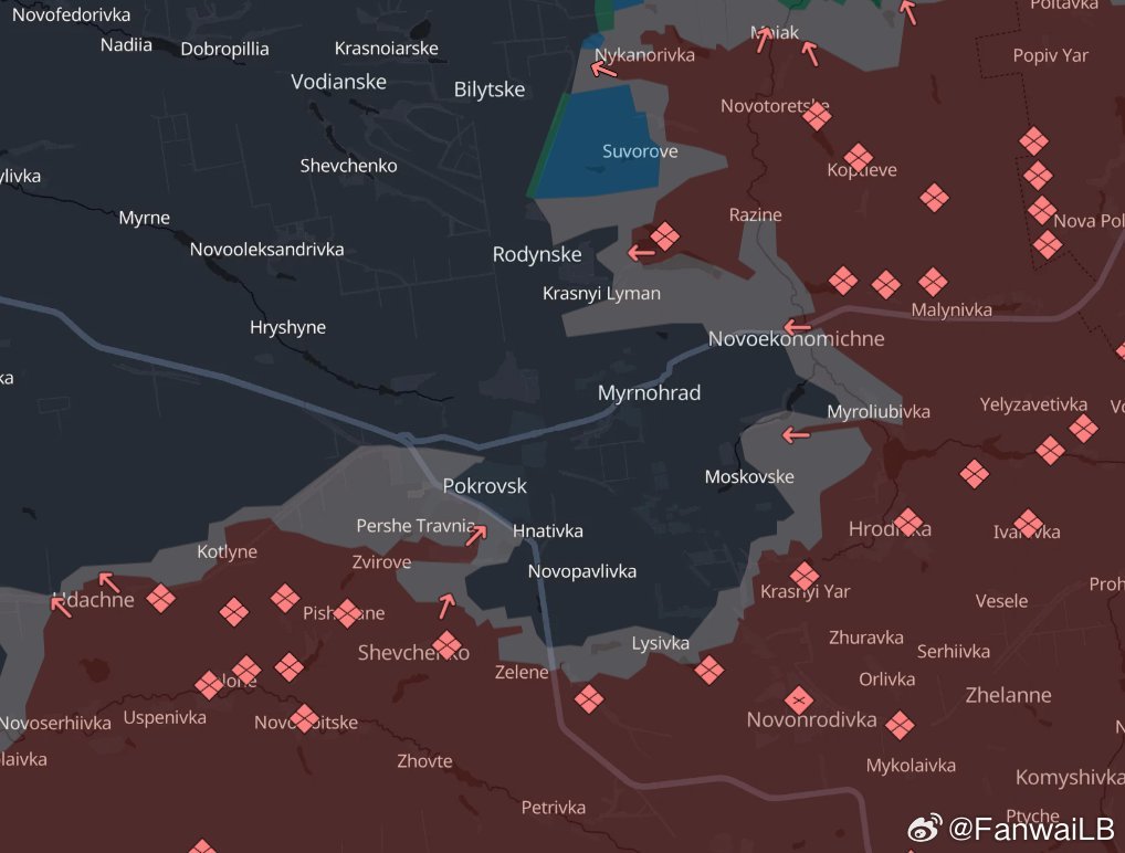 乌军称,大递已下令要求在11月中旬以前占领波克罗夫斯克。目前有200大递朋友攻入