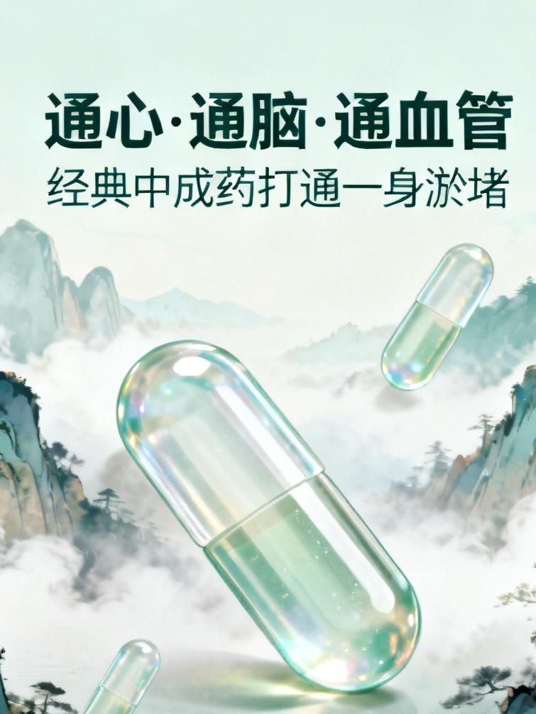 通心、通脑、通血管，这3个经典中成药打通一身淤堵血管最怕一个字：堵。心梗、脑