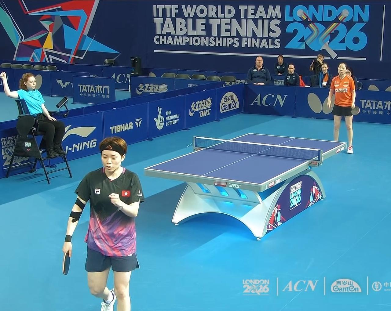 伦敦世乒赛，女团小组赛战果：首轮中国香港获胜，杜姐独取2分，而没有朱雨玲的中国