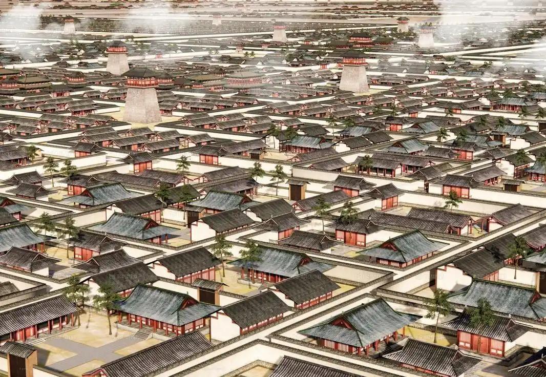 唐朝长安城有多大，外郭墙圈起来的面积远超今天的西安城区。考古测量过唐长安城外