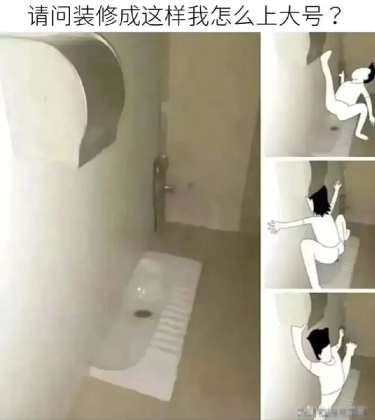 装修成这样该如何上大号？