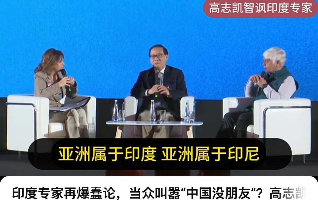 支持高志凯！印度专家再爆蠢论，当众叫嚣“中国没朋友”？高志凯这番回击太爽了，用