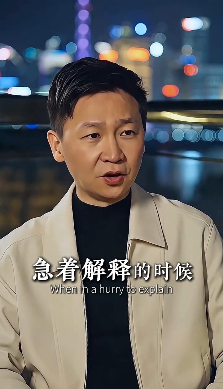 停止证明。人什么时候才算成熟？当你不再急着解释的时候，为什么？因为你终于明白，