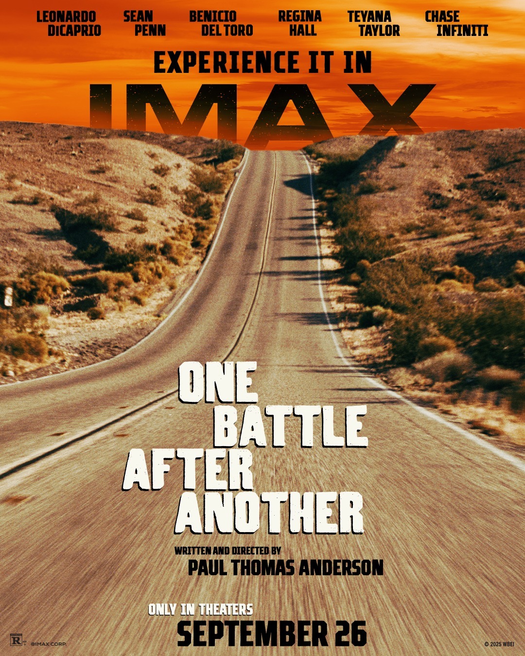 华纳为PTA新作一战再战继续发行IMAX70mm胶片版和1.43画幅的一代激