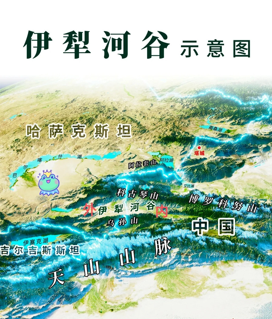 提起伊犁河谷，我发现很多人有一个误区。伊犁河谷总面积12万平方公里，其中哈萨克斯