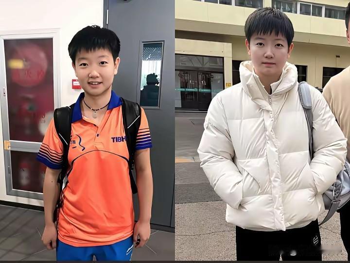 好奇怪，孙颖莎没有一点变化！孙颖莎怎么就没有变化呢？一样的眉眼，一样的