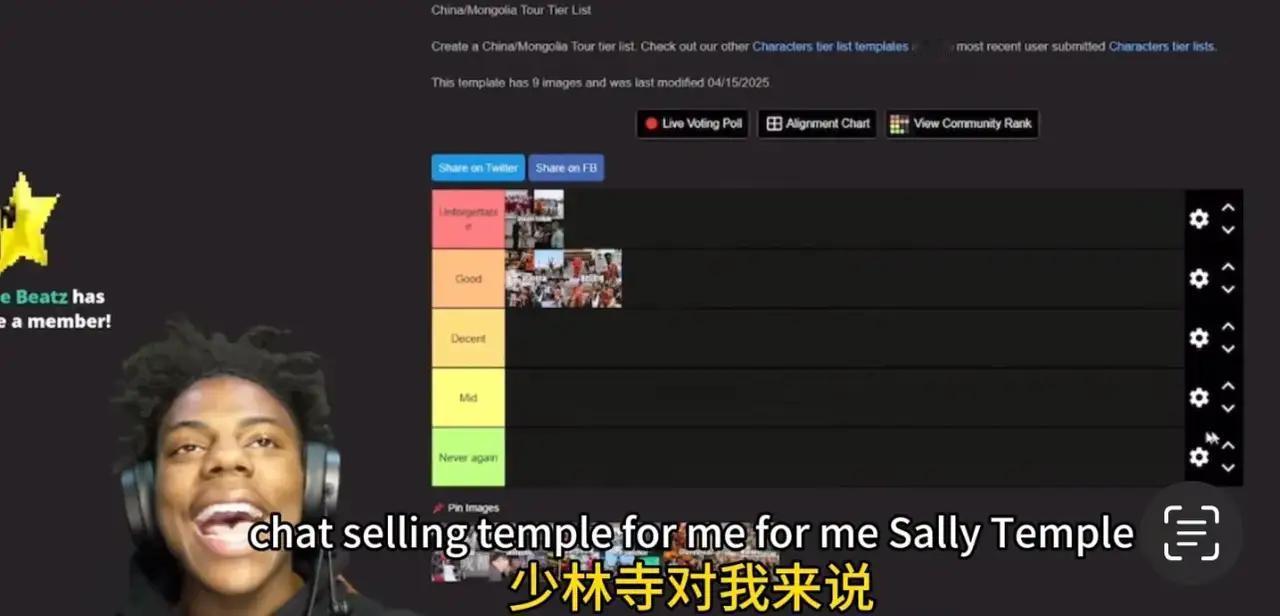 美国网红博主“甲亢哥”结束中国之行后，回到美国在首场直播中对中国访问的各个城市进