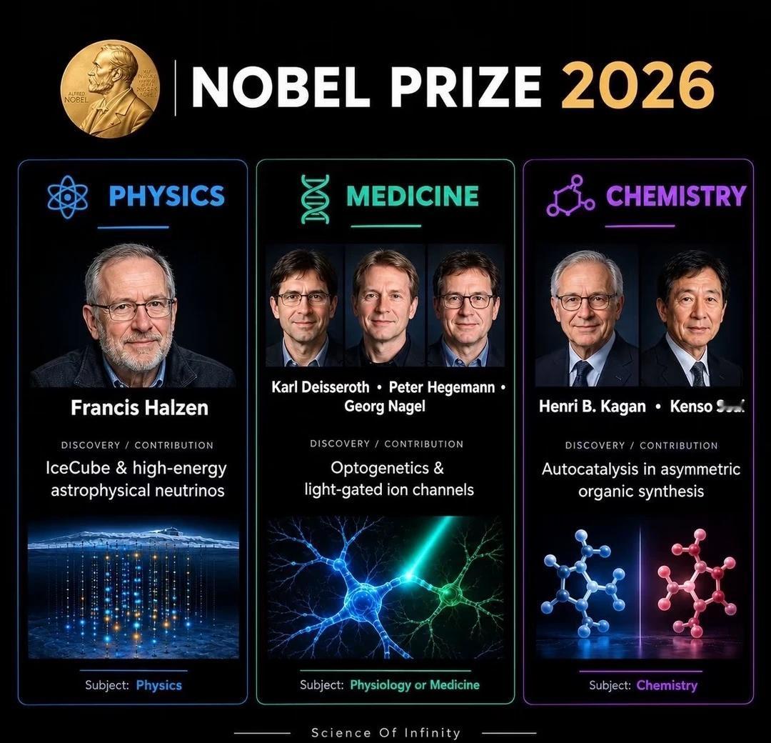 🏆2026诺贝尔奖自然科学板块重磅出炉✨⚛️🔹物理学奖｜FrancisH