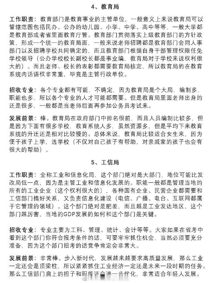 近50个公务员岗位详解！！快来看看哪一个适合你！！​​​
