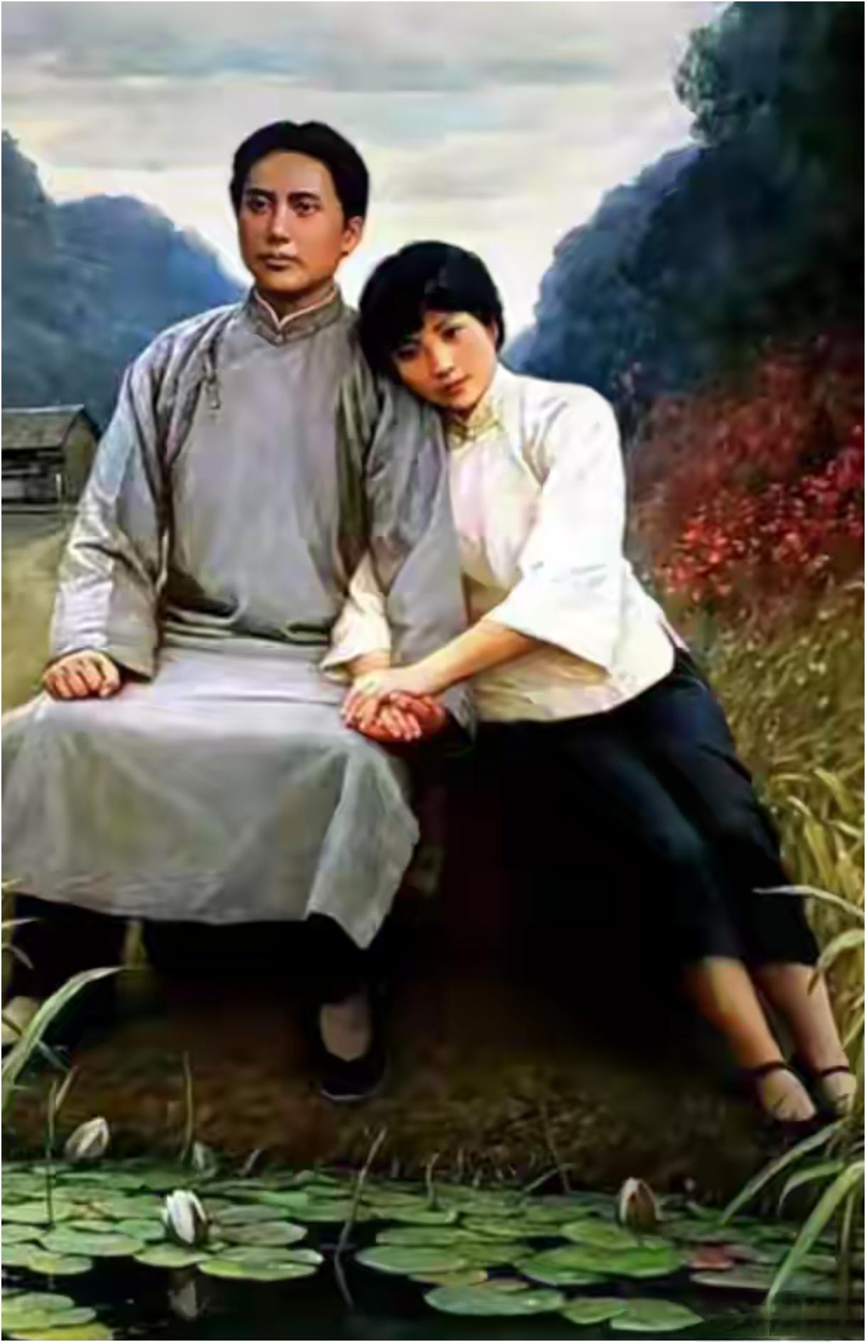 青年毛泽东英气逼人，杨开慧温婉动人，这对革命伉俪，一眼便是一生。他们的爱情，藏