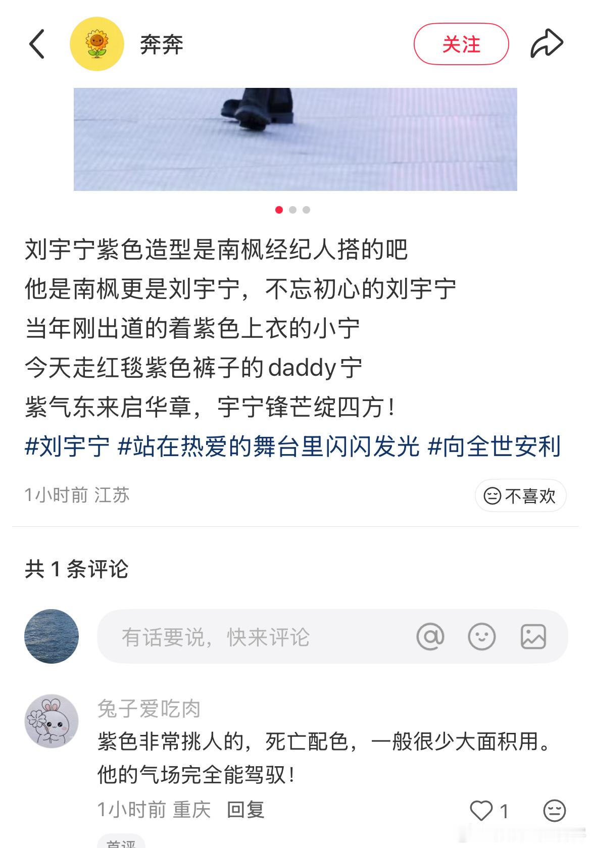 请allin刘宇宁无论演唱会，还是音综，还是红毯所有造型都超级合适和有意义都