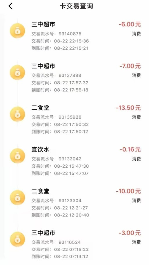 刚查完闺女校园卡流水，我这血压差点没压住！食堂该吃的饭一分没少，可学校超市那消费