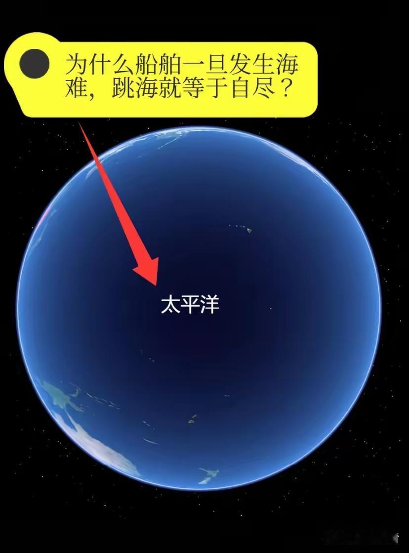 有人说，在大海上发生海难，跳海等于自杀。大家知道这是为什么吗？对大海的诉说黄