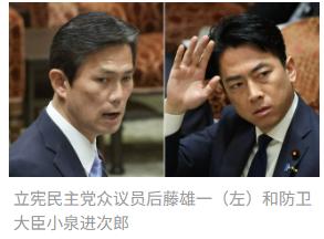 日本防卫大臣小泉今日面对议员质询日本的国防预算是不是应美国要求提高，日本有没有受