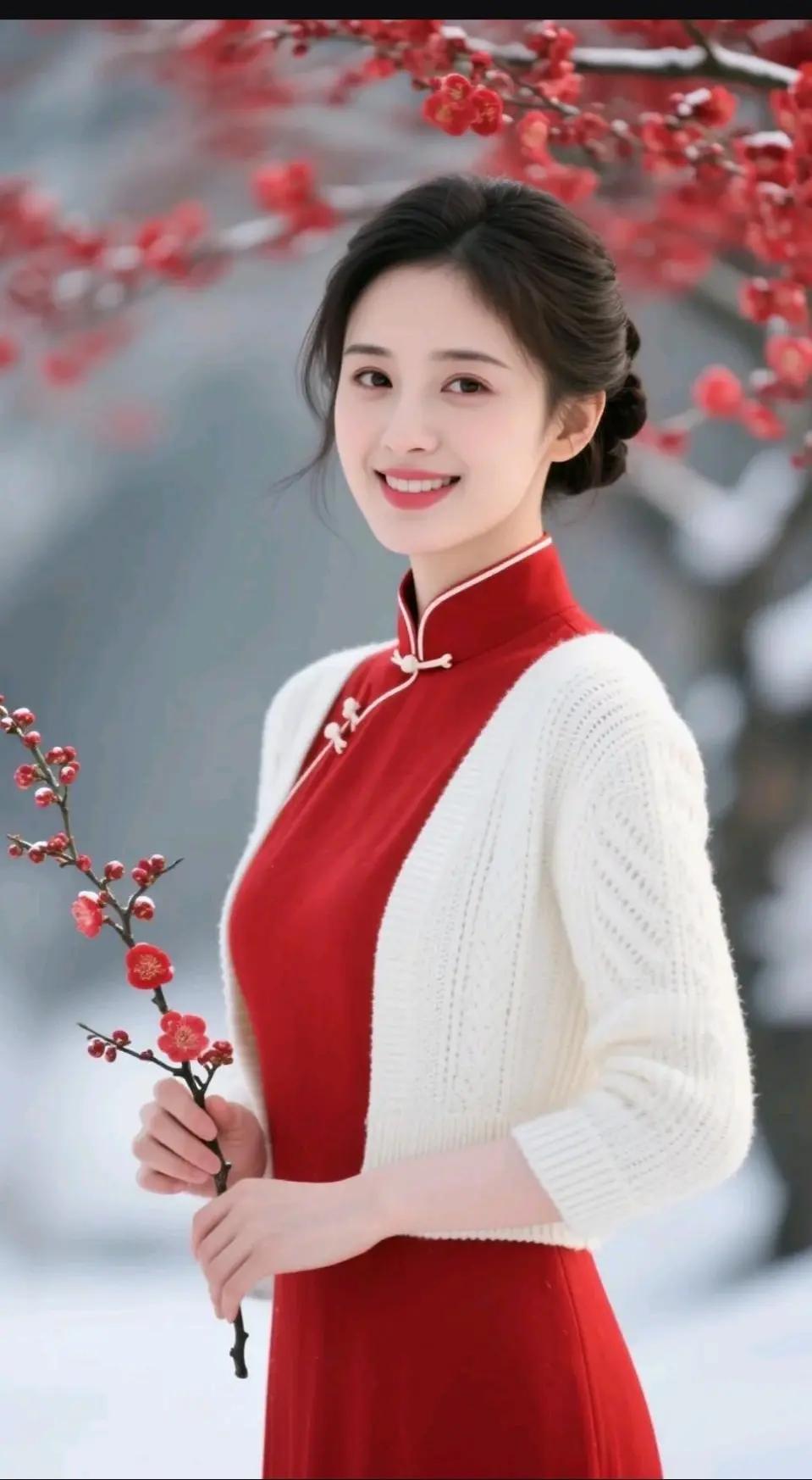 旗袍之韵，东方之美。国风古韵，温婉迷人。华丽披肩，尽显妩媚。穿越时空，画中