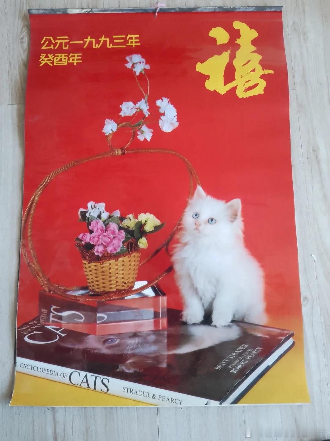 1993年的猫咪挂历