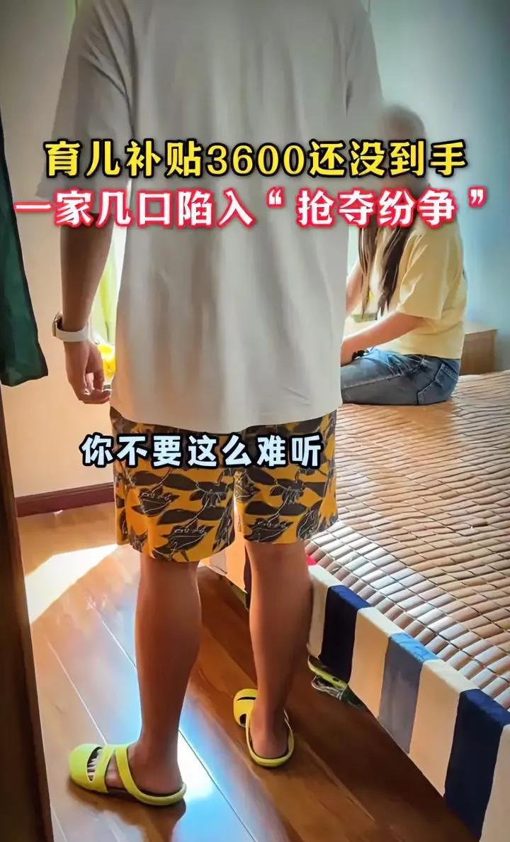 好好的育儿补贴，结果却演变成了大型吃瓜现场，暴露了多少家庭的鸡零狗碎。根据网友