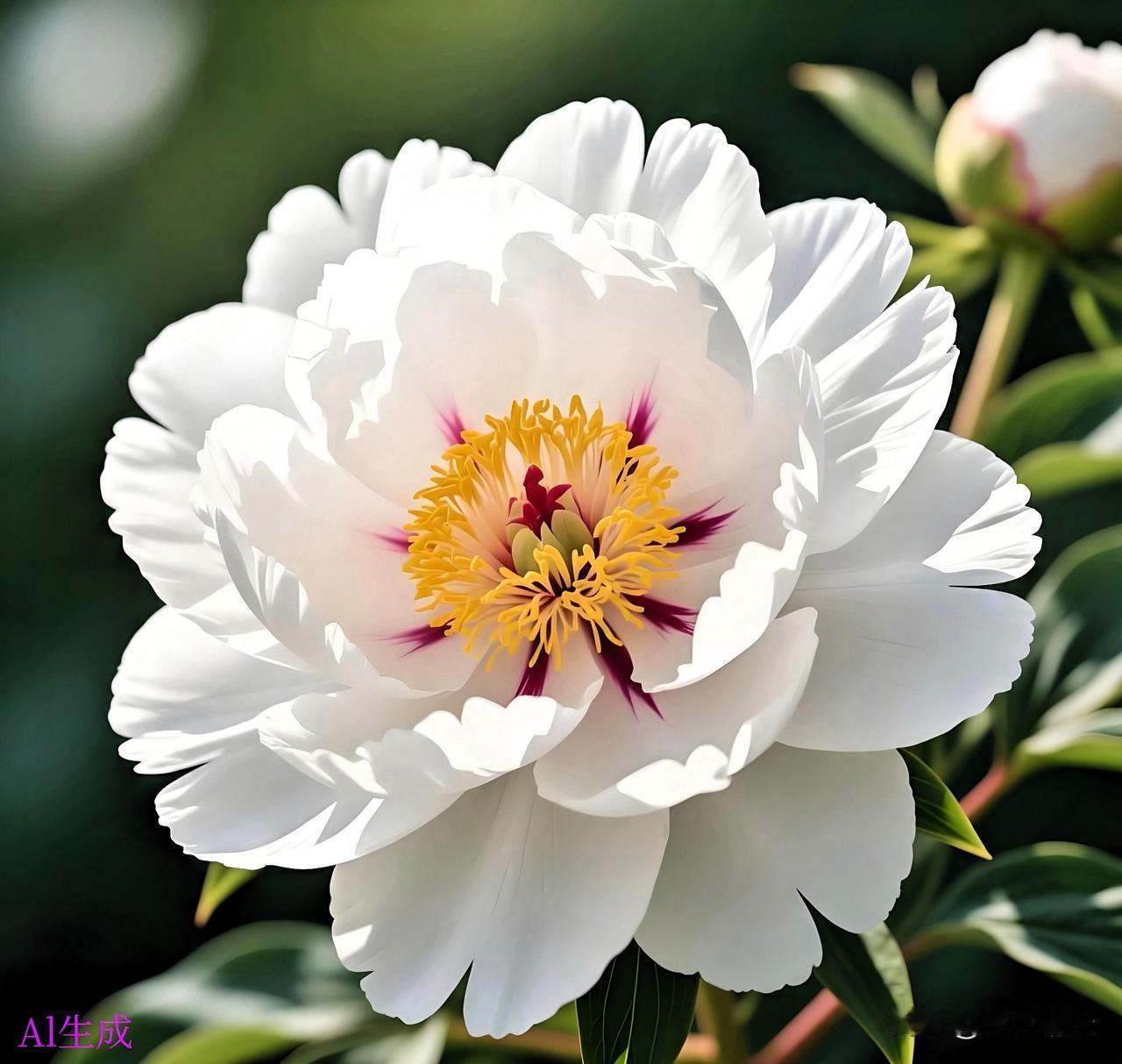 牡丹不愧是花中之王牡丹盛开而绽放，是国色天香之美。艳冠群芳之靓丽。其姿态