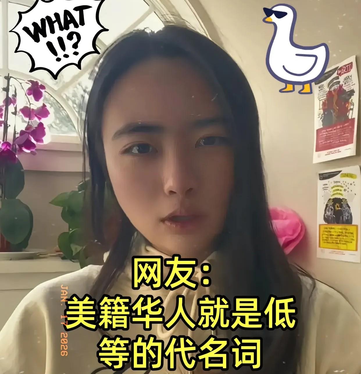 看过这个据说在哈佛留学的女留子的视频。其中最让人不爽的是她中间说的一段话，什么