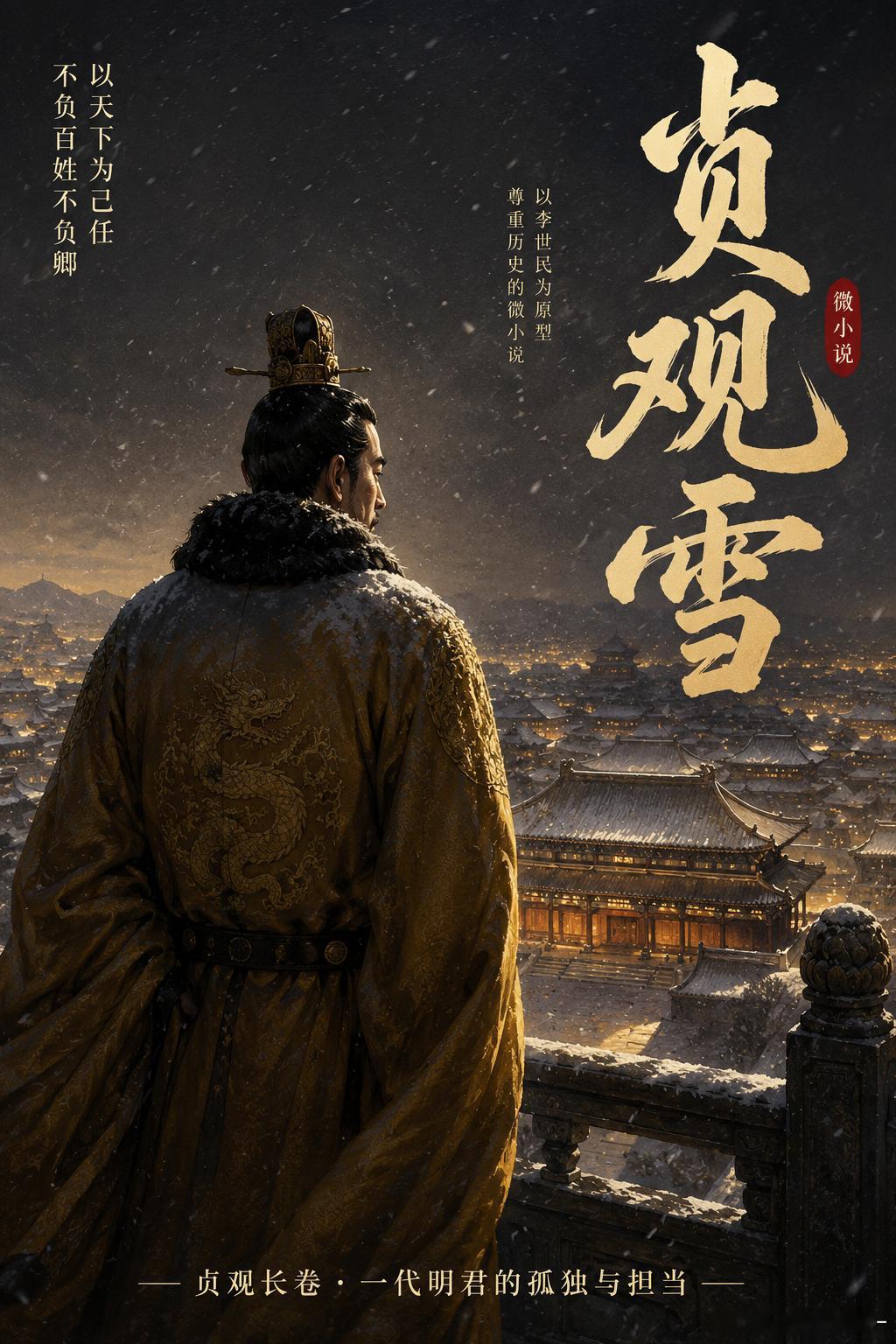 微小说大赛趣说历史《贞观雪》贞观十七年，长安落了一场很大的雪。太极宫的檐角挂着