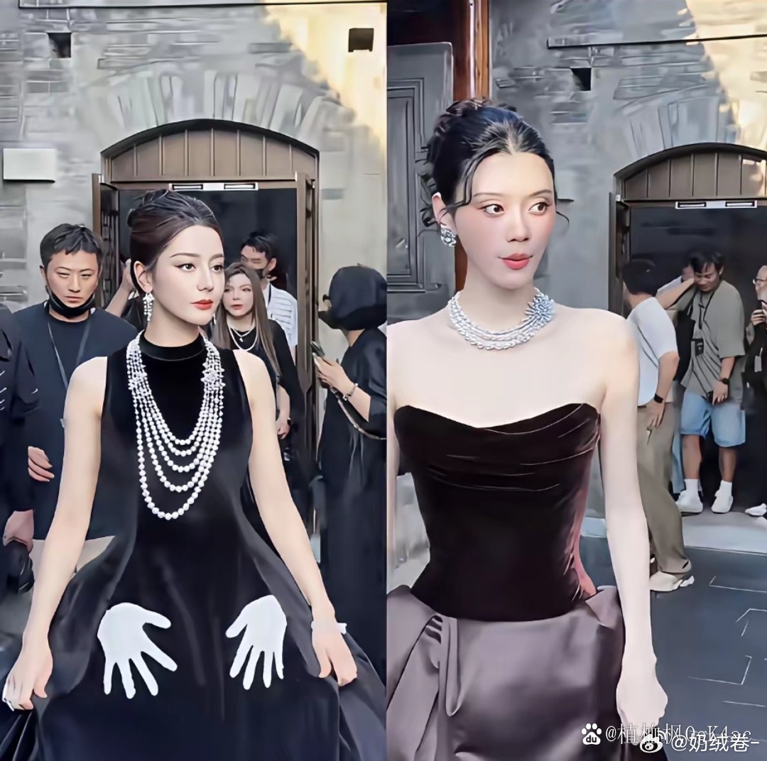 没有对比就没有伤害！奚梦瑶和迪丽热巴同场亮相，热巴颜值亮眼，可奚梦瑶凭借超模身形