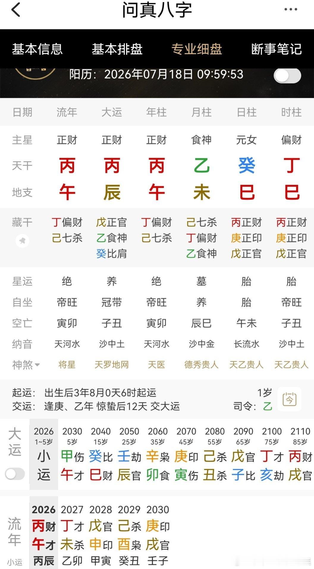今日生辰八字从财格挺不错的