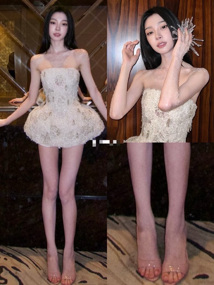 易梦玲这双腿是真实存在的吗像芭比娃娃一样