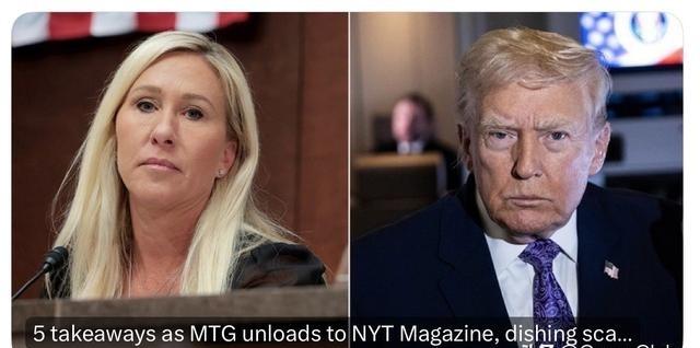 福克斯新闻报道：已经与特朗普和MAGA阵营决裂的、即将卸任的共和党众议员玛乔丽·