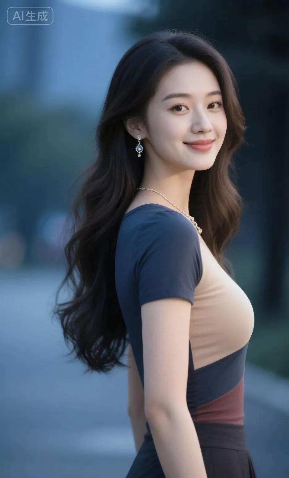 太美了氛围感美女知性大方