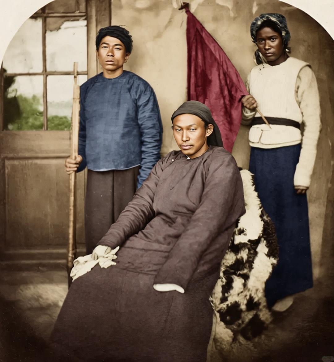 这张照片是目前唯一存世的太平天国人物影像，拍摄于1861年底至1862年初的浙江