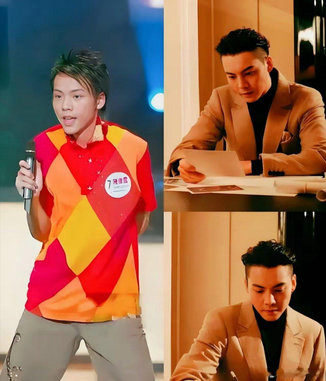 陈伟霆应该做梦都想不到自己会演一出现实版的丑小鸭的故事吧看到这张照片，第一反应是