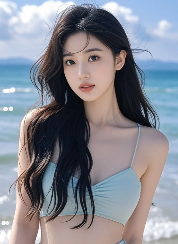 美女静静看着你，你敢不敢先移开视线？
