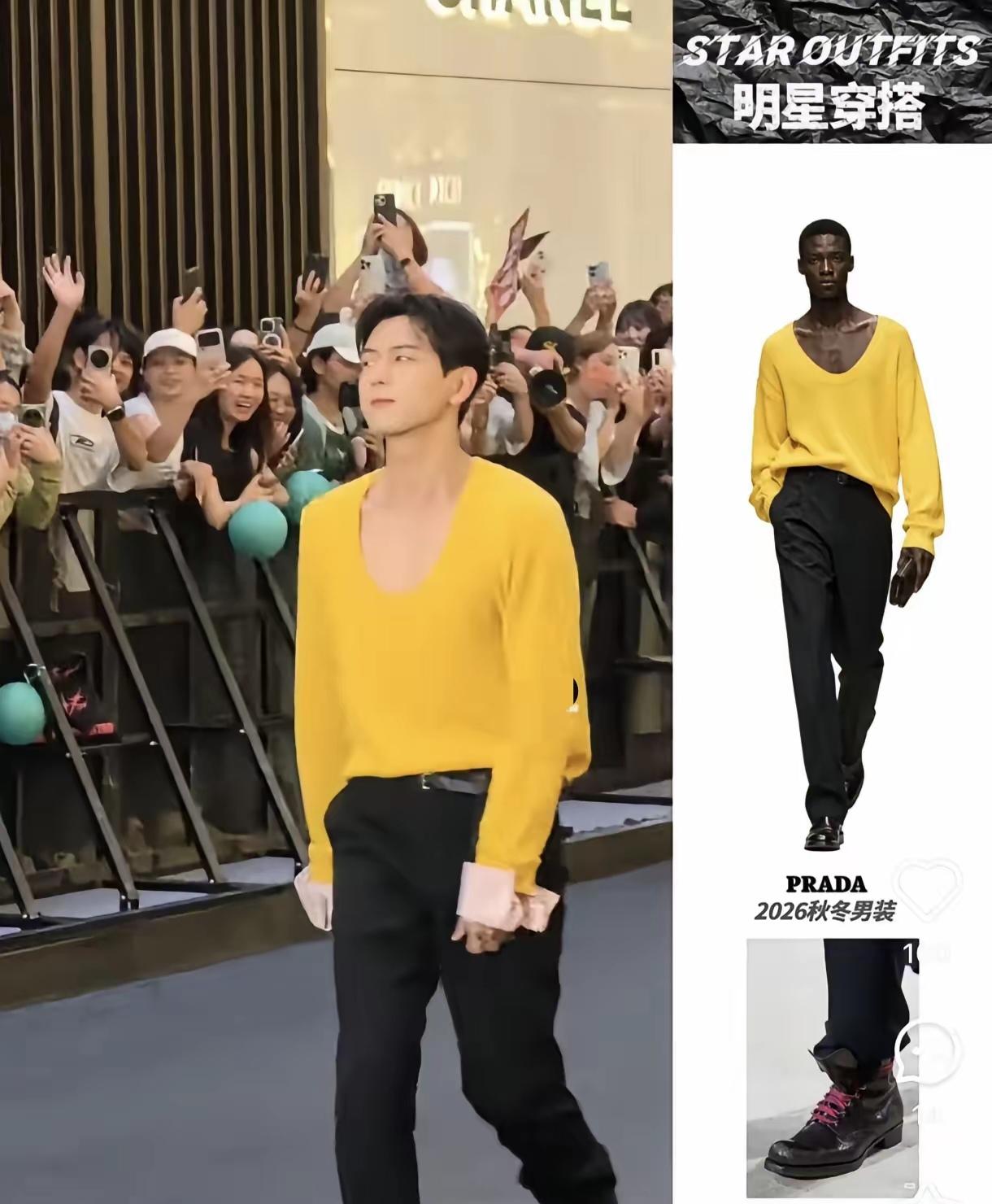 你们觉得和黑模相比，李现到底输在哪儿了？如图所示，明明模特穿的就很时尚，可见