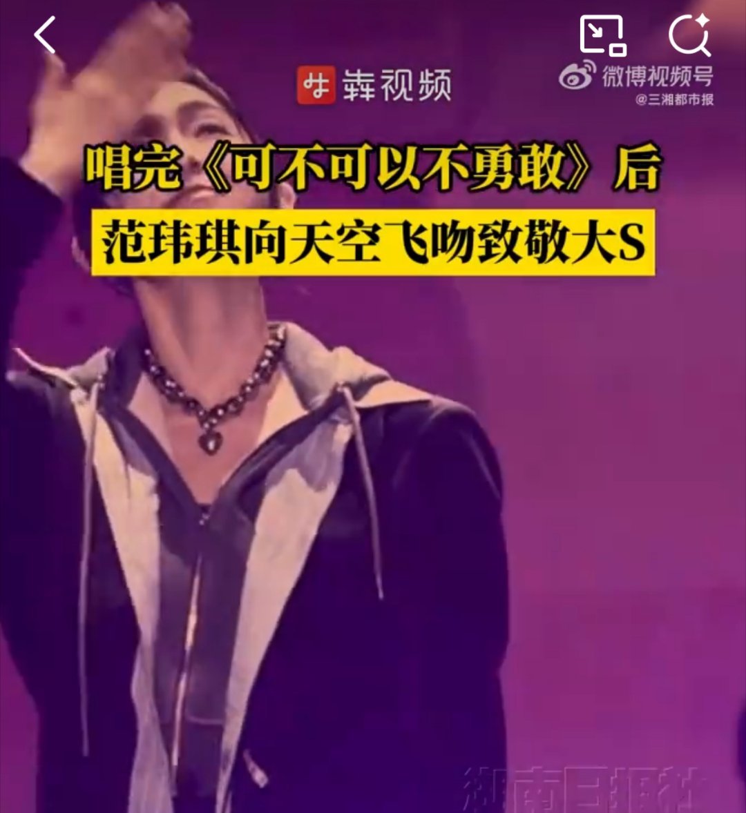范玮琪演唱会戴大S骨灰项链“好姐妹是用来消费的...”​​​
