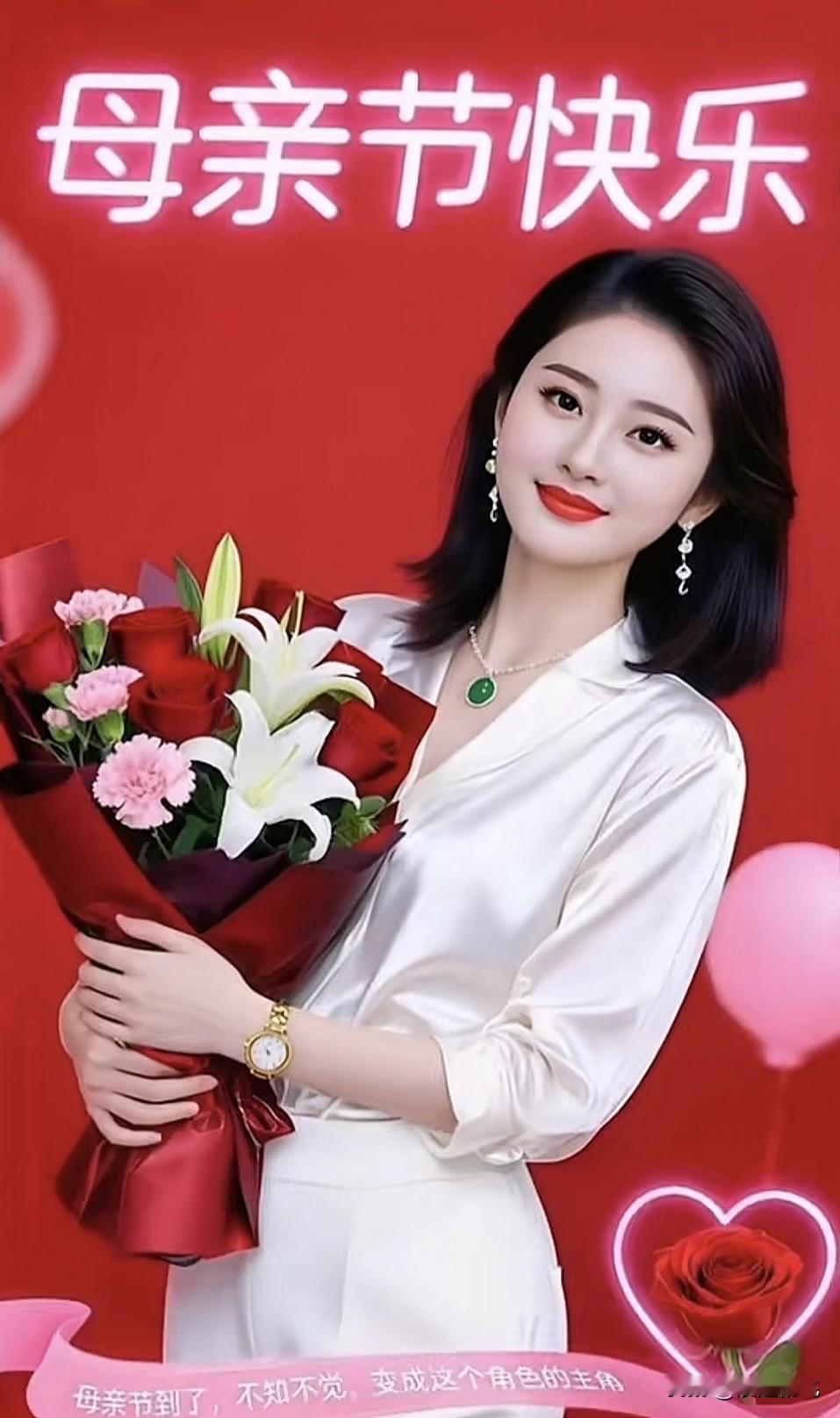 母亲节快乐！🌹💕愿妈妈永远幸福安康！祝妈妈节日安康母亲节早安文案母亲生