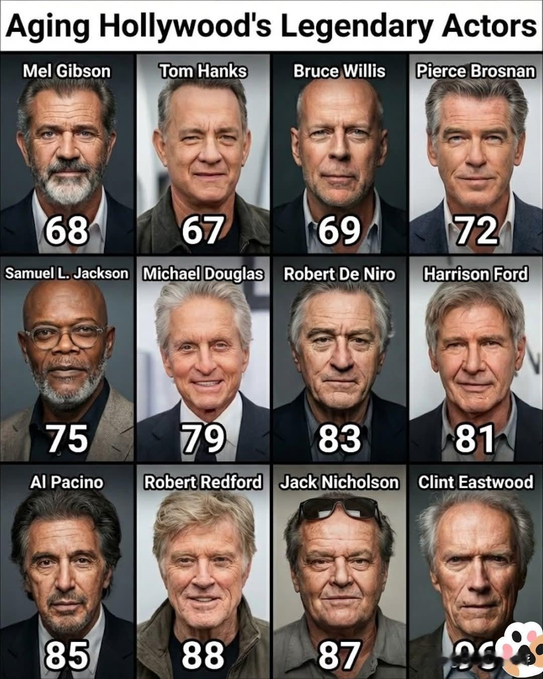 他们定义了好莱坞，如今依然熠熠生辉——传奇演员与他们令人惊叹的年龄