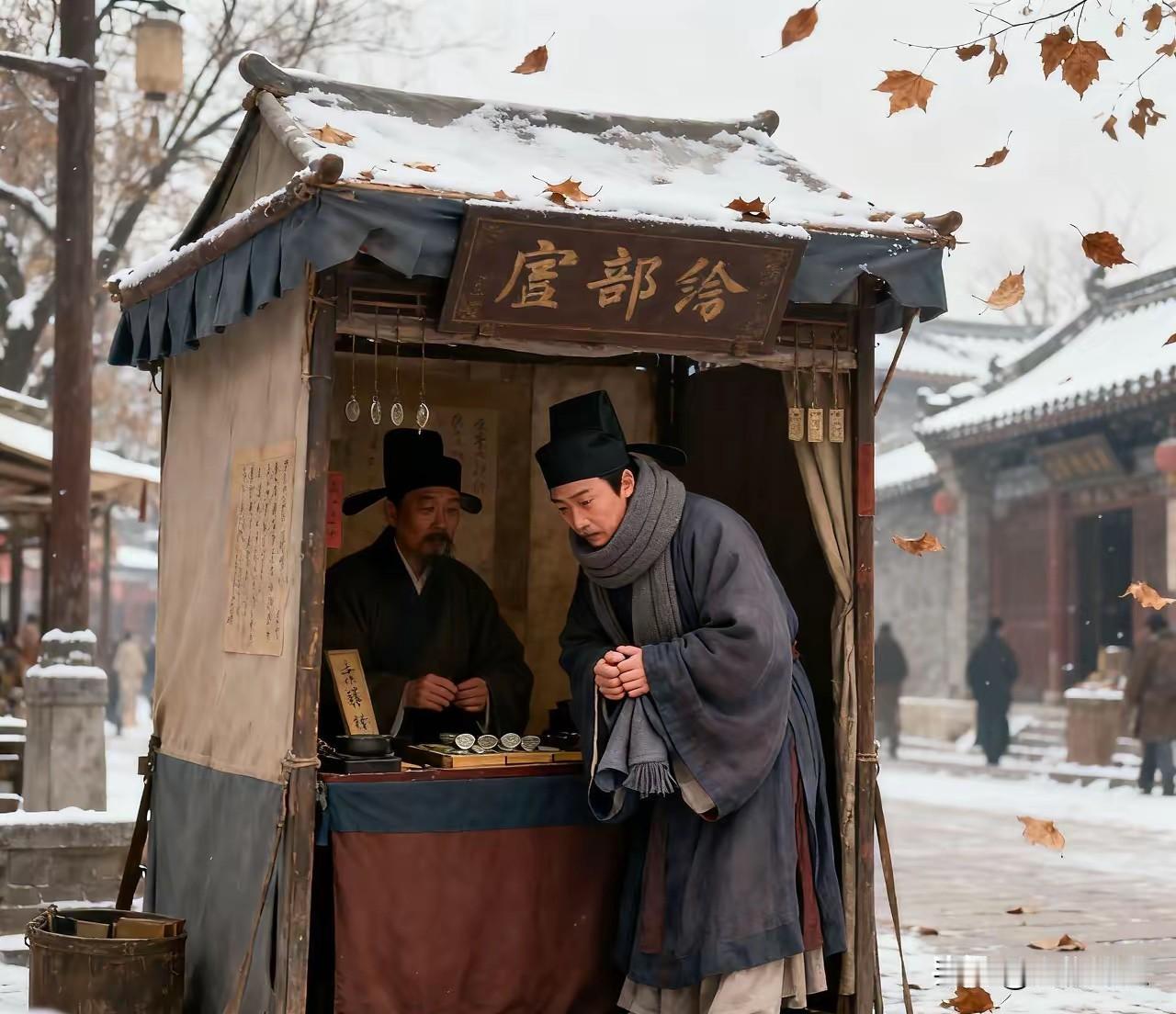 明朝万历年间，礼部有个负责文书的小吏，穷得生活不下去了。正好赶上年末，眼看连年都