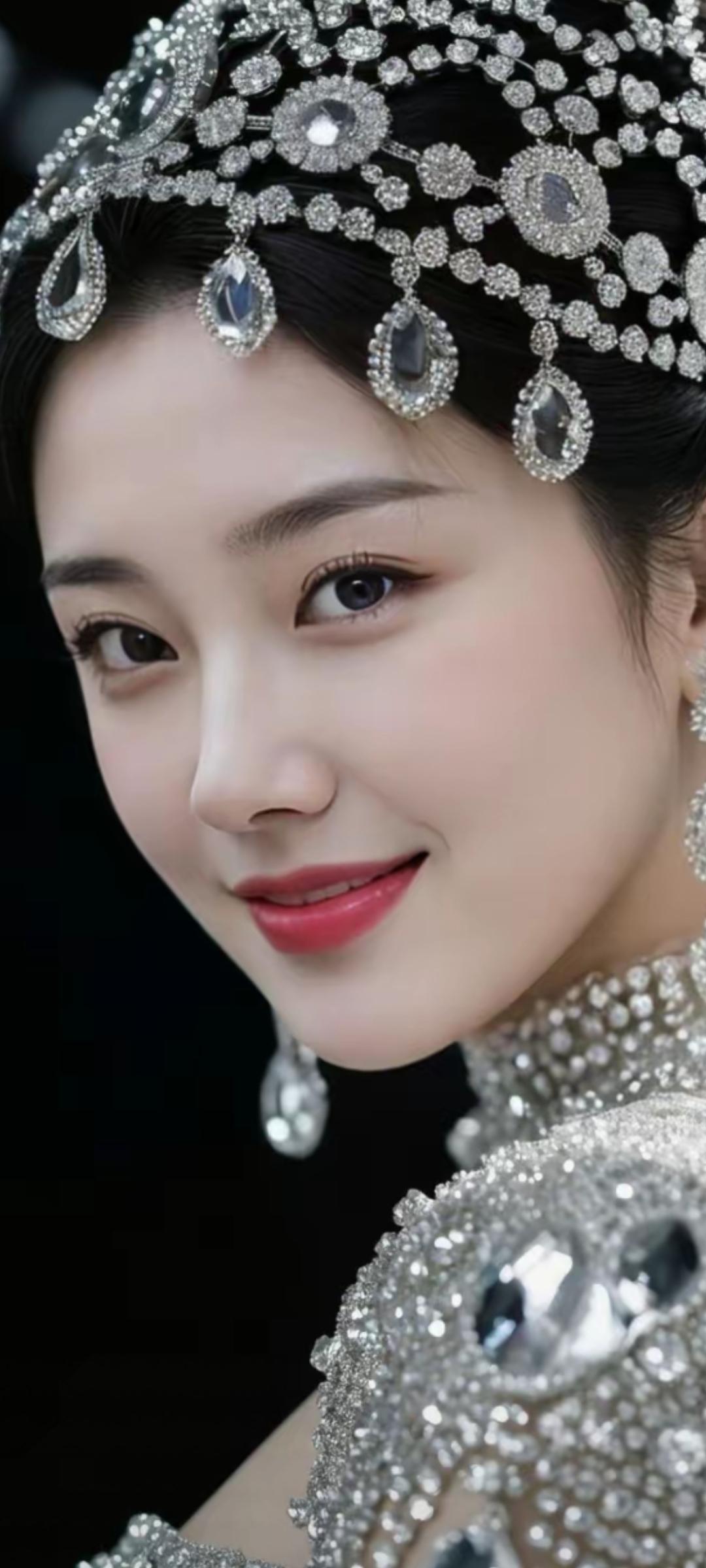 ✨梦幻婚纱✨闪耀的珠宝与优雅的笑容，完美结合的婚纱造型，让人心驰神往！💍💃