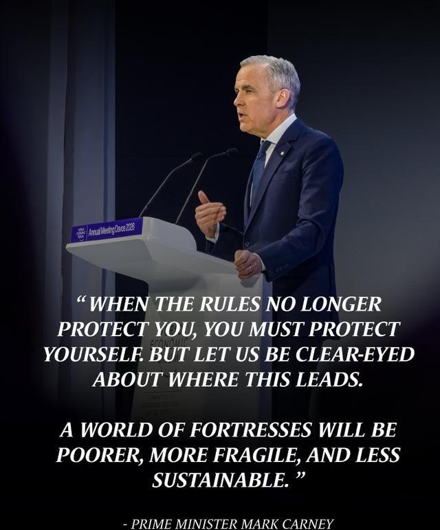 划定时代！以后历史课本上，必有加拿大总理一席之地。加拿大总理在冰雪中达沃斯演讲，