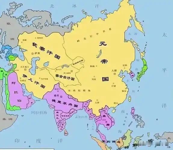 哪个朝代的实控领土最大?元朝是古代实控领土最大的王朝元朝实际控制领土大