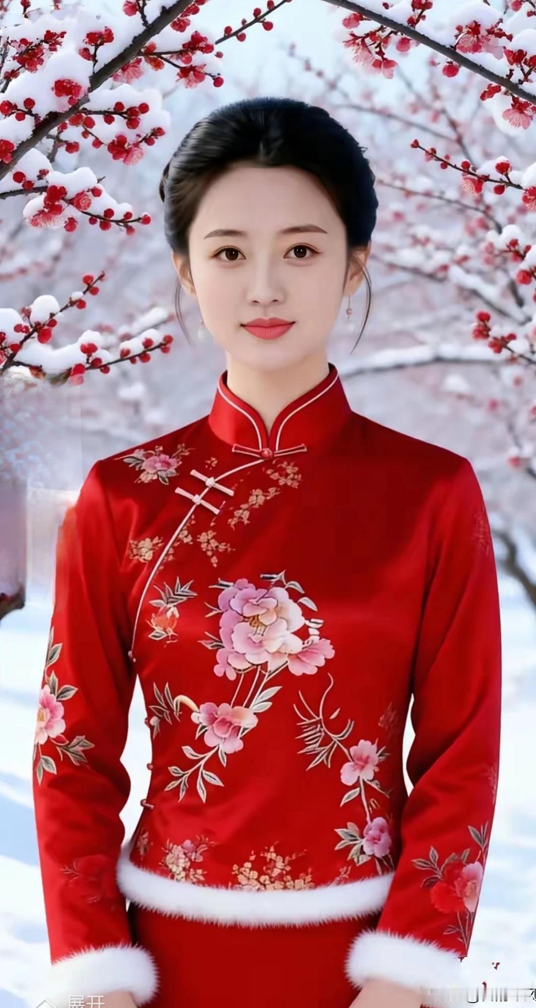 上联：皑皑白雪封梅岭下联：朵朵红蕊暗香浮