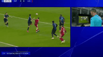 维尔茨这球应该被判点球吗？国际米兰球迷说意甲不会被判。利物浦球迷也说英超