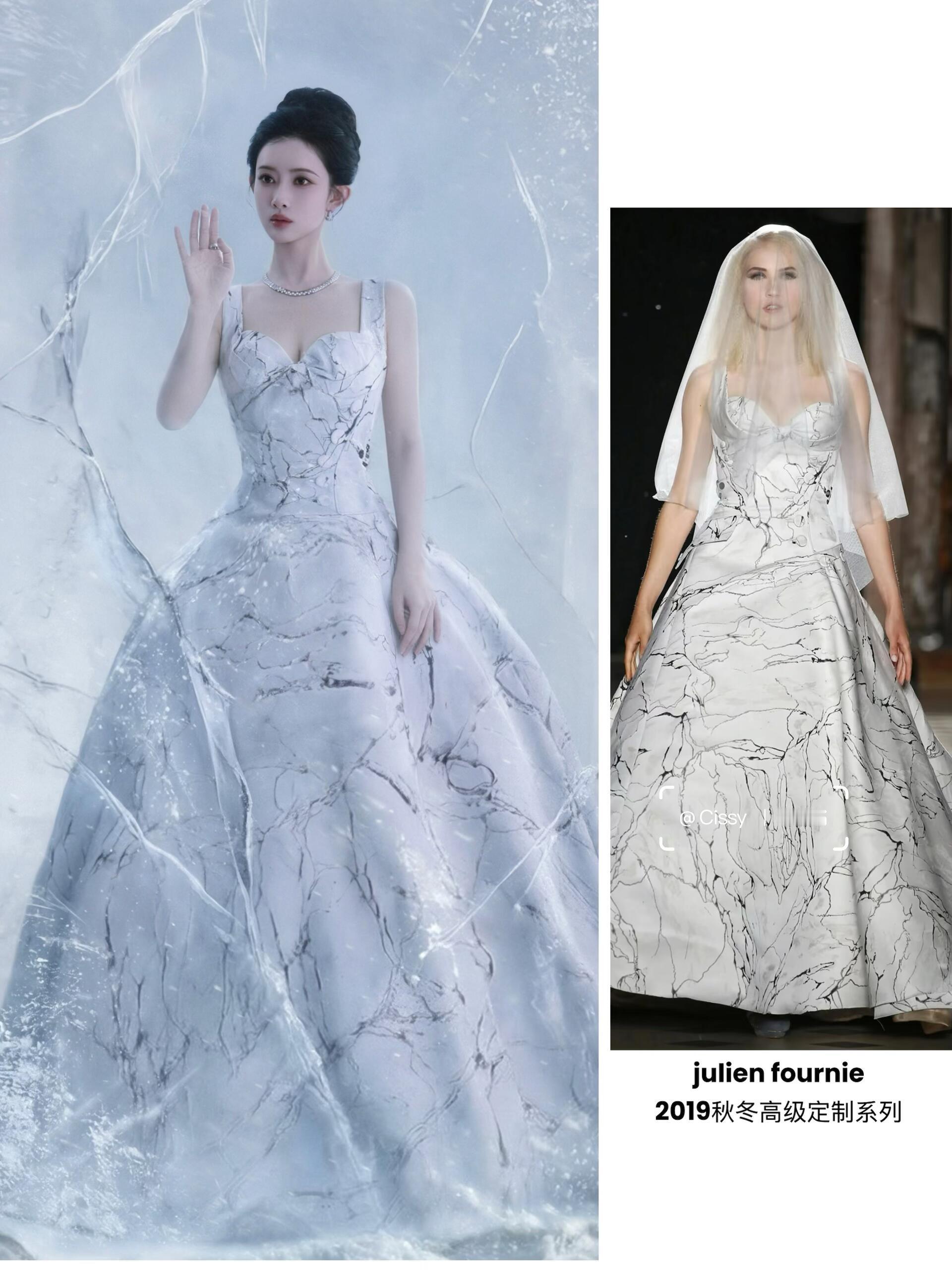 孟子义工作室出图冰雪女王孟子义演绎JulienFournié2019秋冬高
