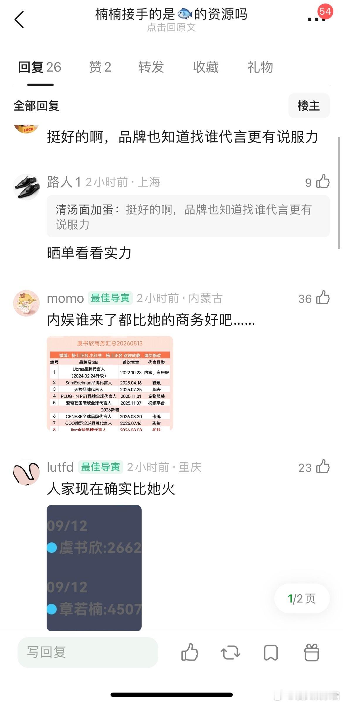 章若楠接手的是虞书欣的资源吗​​​