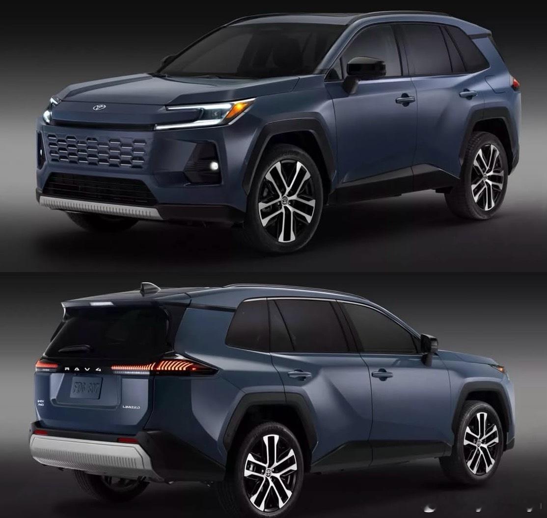 丰田新一代RAV4官图发布！普通版，越野版，GR套装版全有虽然是同一台白
