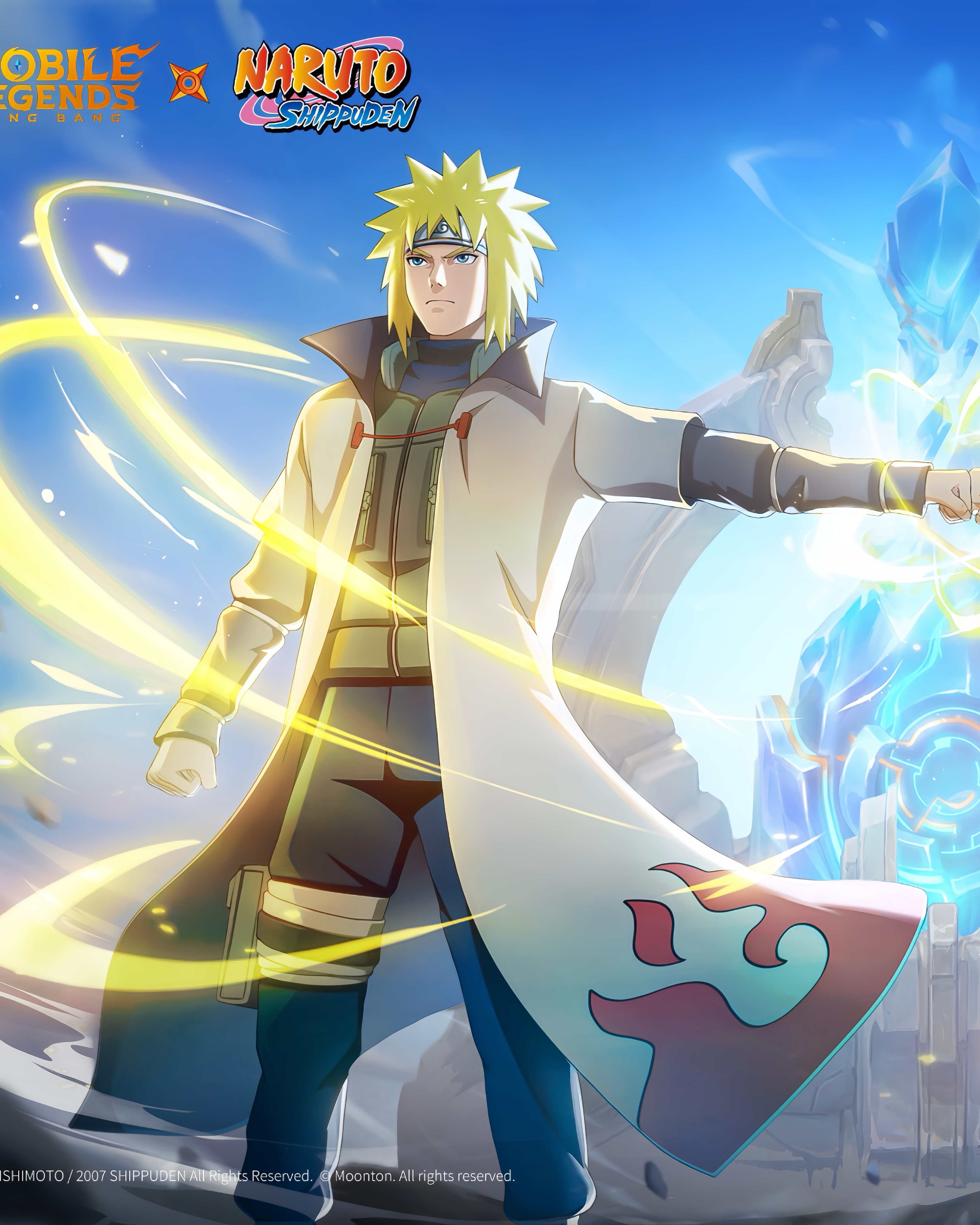 MLBBx火影忍者联动第二弹！水门、鸣人新插图火影忍者波风水门漩涡鸣人