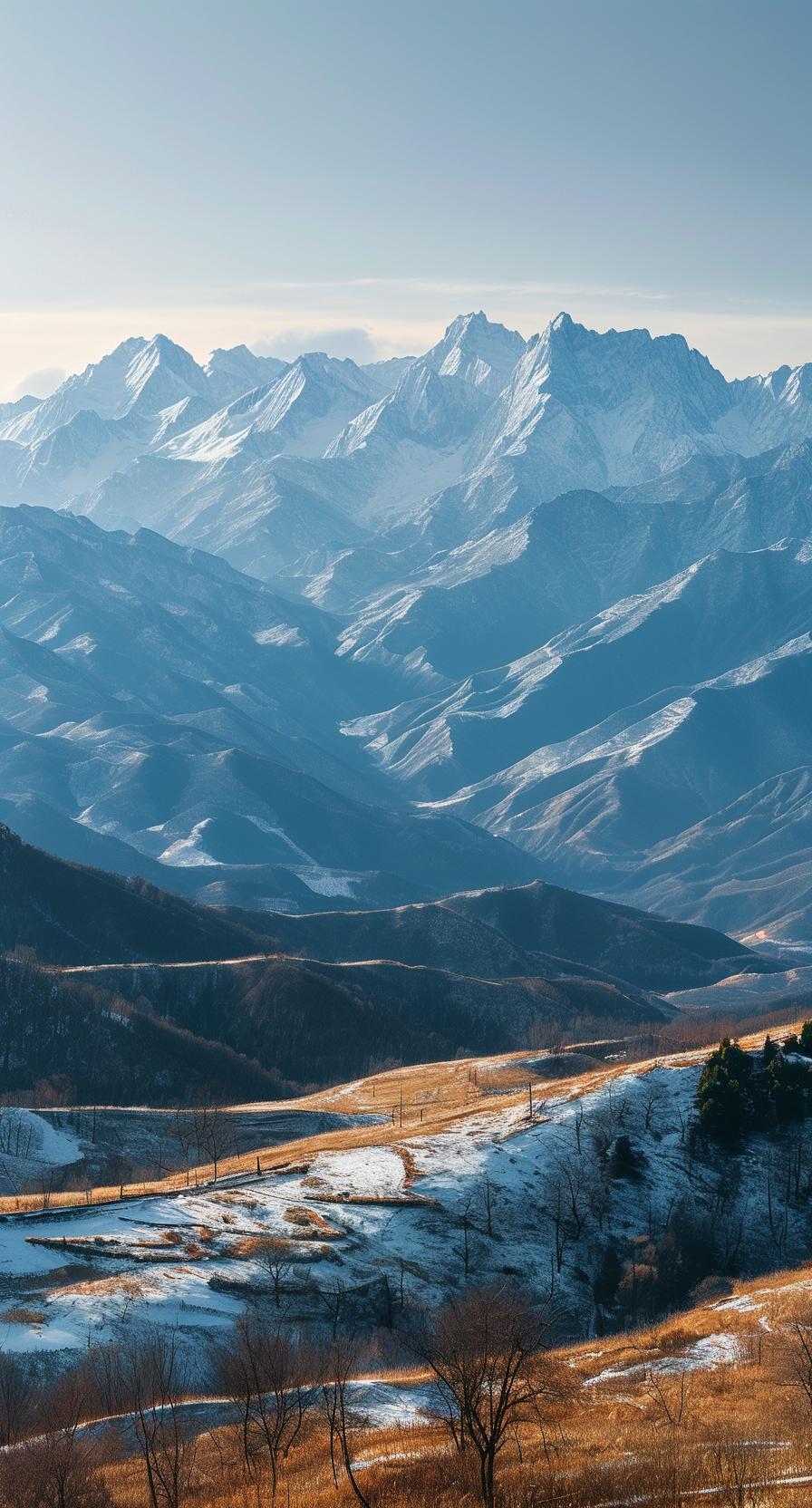 上联：冬去千山秀，邀请对下联春来万水新