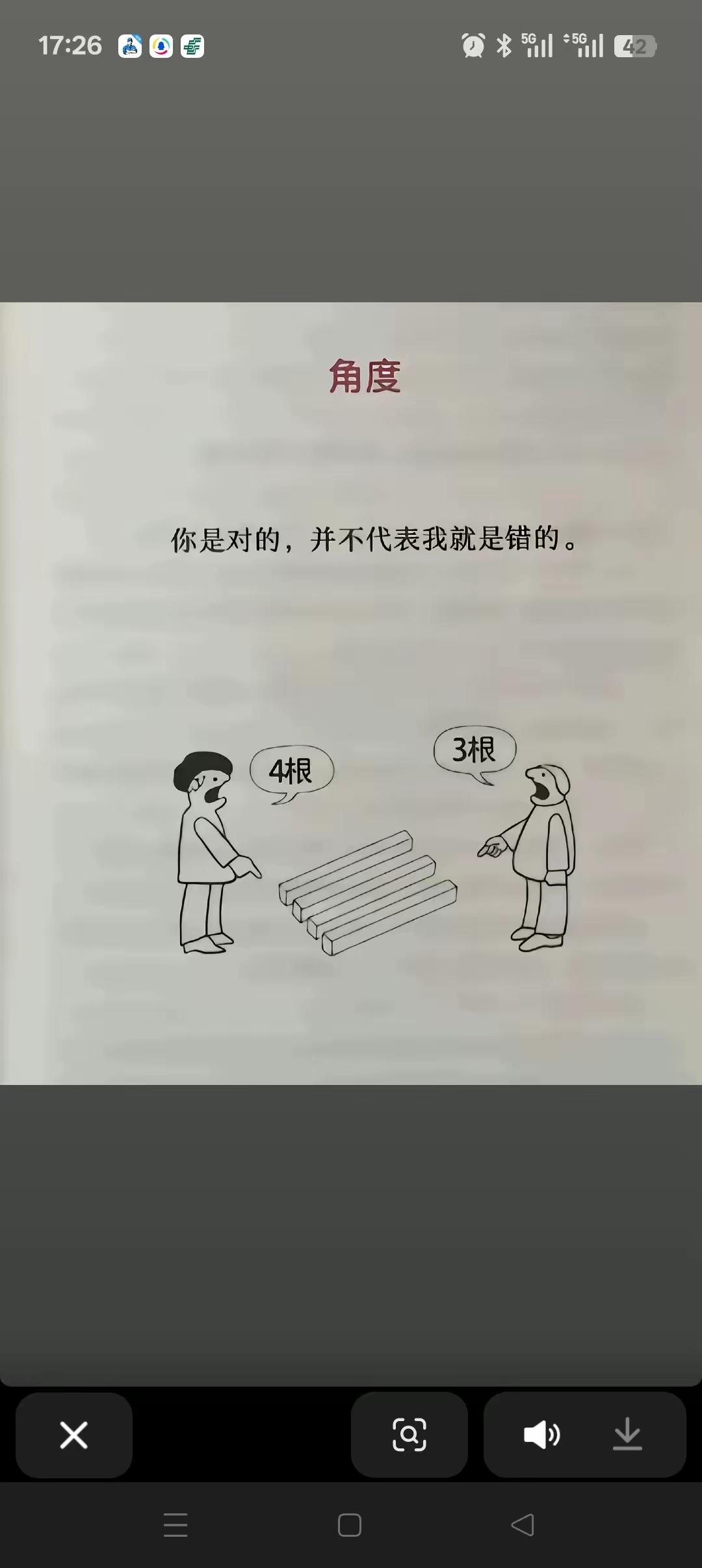 有人说，这是角度问题。角度不同，看到的图形也不同，没有对错。正如古诗所讲：横看成